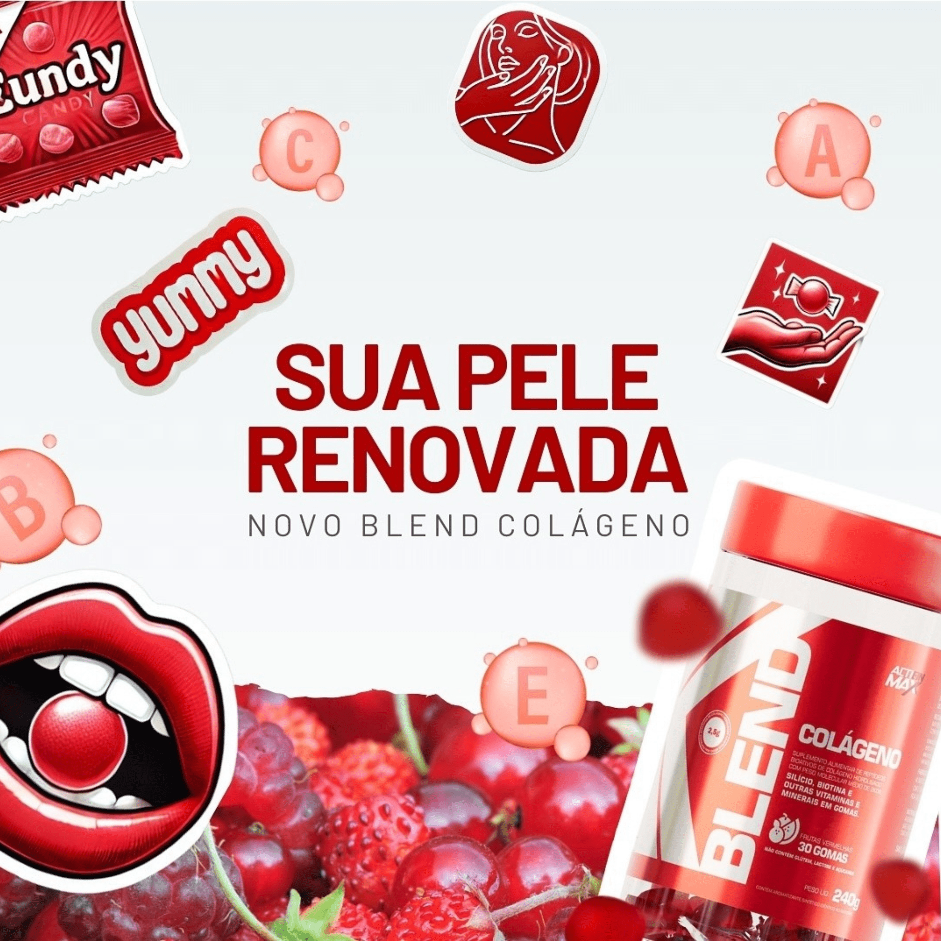 Blend Collagen 100% natural gluten-free collagen gummies supplement