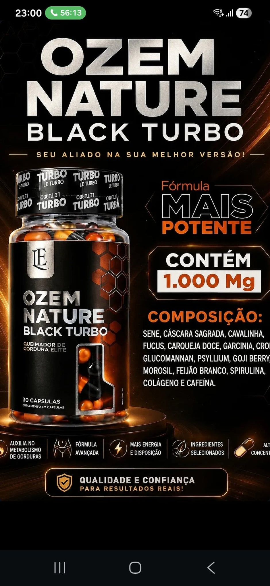 Ozem Nature Black Turbo – Premium Food Supplement - IDY V. FIT NATURALS
