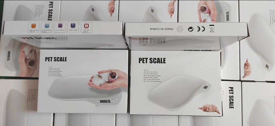Digital Pet Scale for Puppies & Small Pets – 15kg LCD Weight Scale White