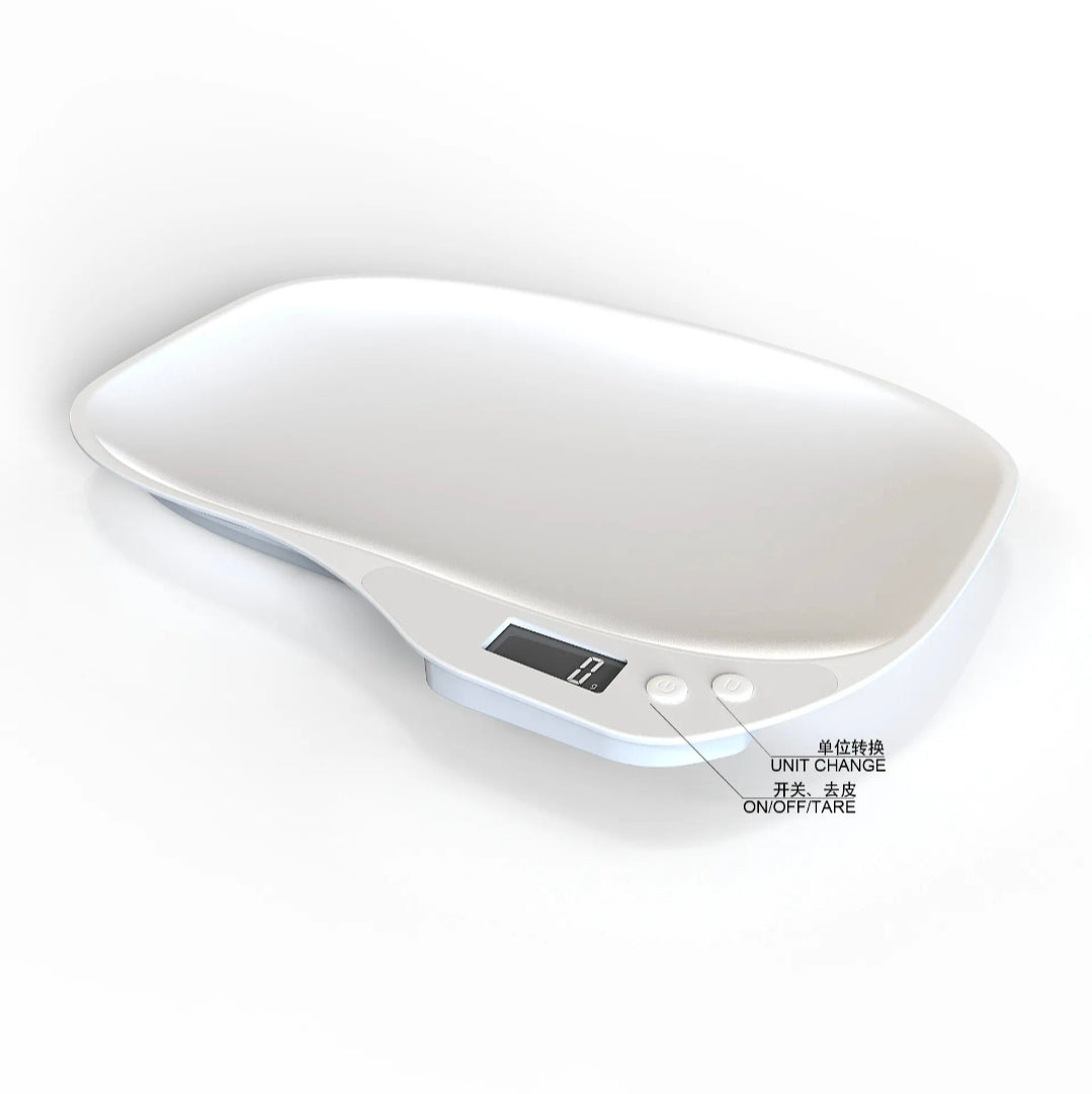 Digital Pet Scale for Puppies & Small Pets – 15kg LCD Weight Scale White