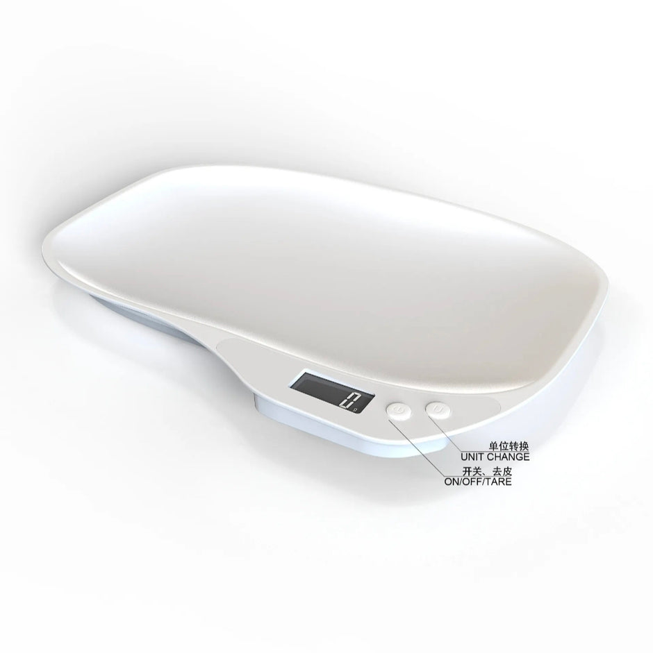 Digital Pet Scale for Puppies & Small Pets – 15kg LCD Weight Scale White