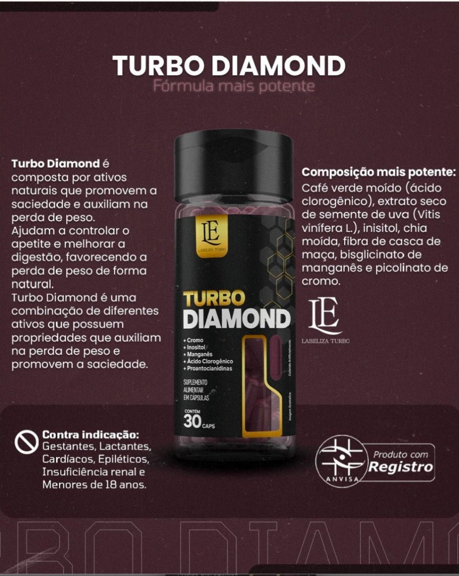 Turbo Diamond – Advanced Metabolism & Appetite Support | 30 Capsules - IDY V. FIT NATURALS