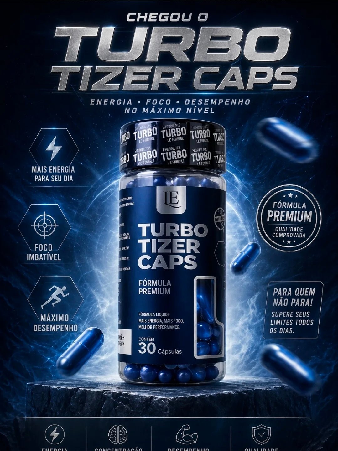 Turbo Tizer Caps – Premium Food Supplement (30 Caps) - IDY V. FIT NATURALS